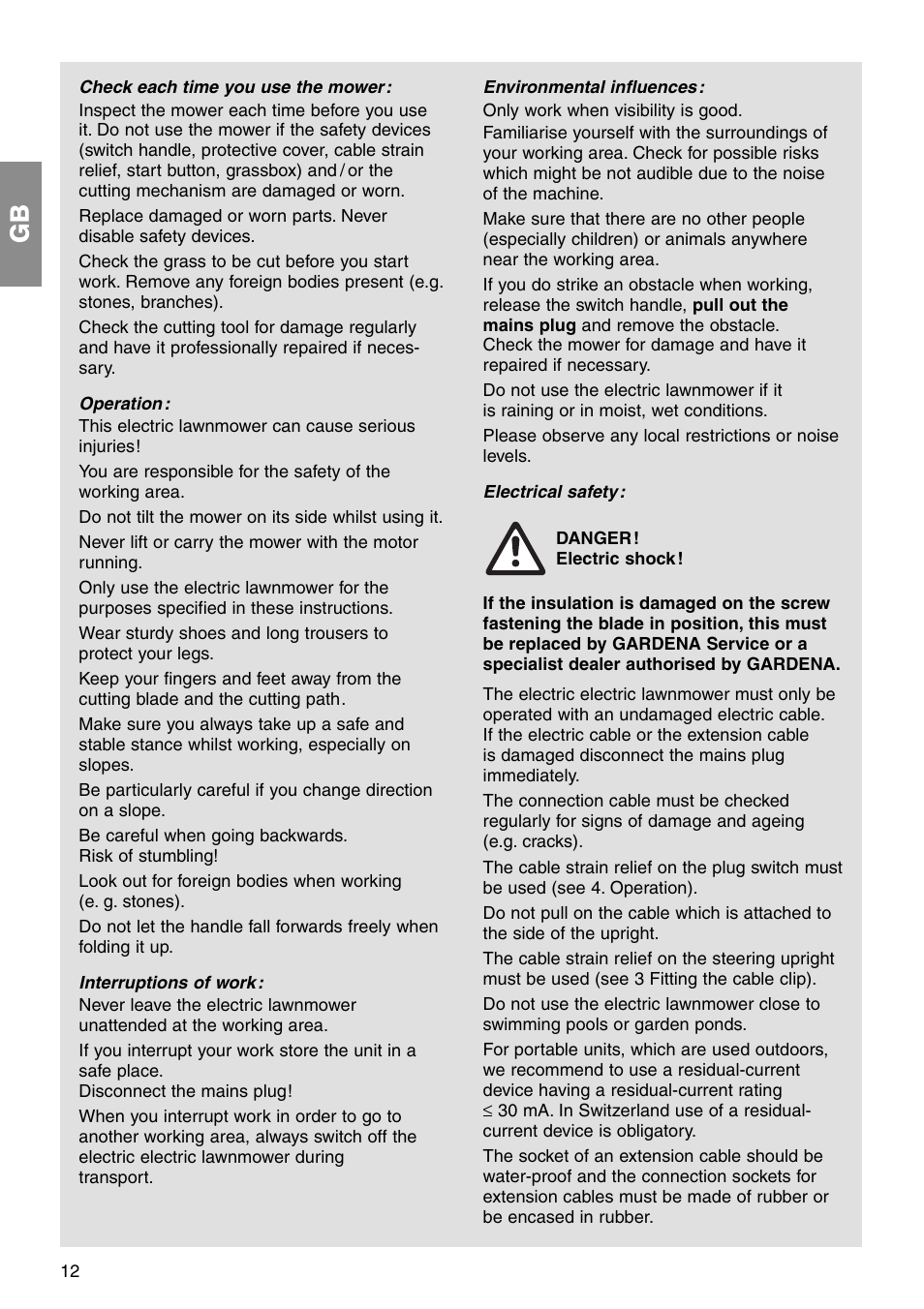 Gardena 34 E User Manual | Page 3 / 12