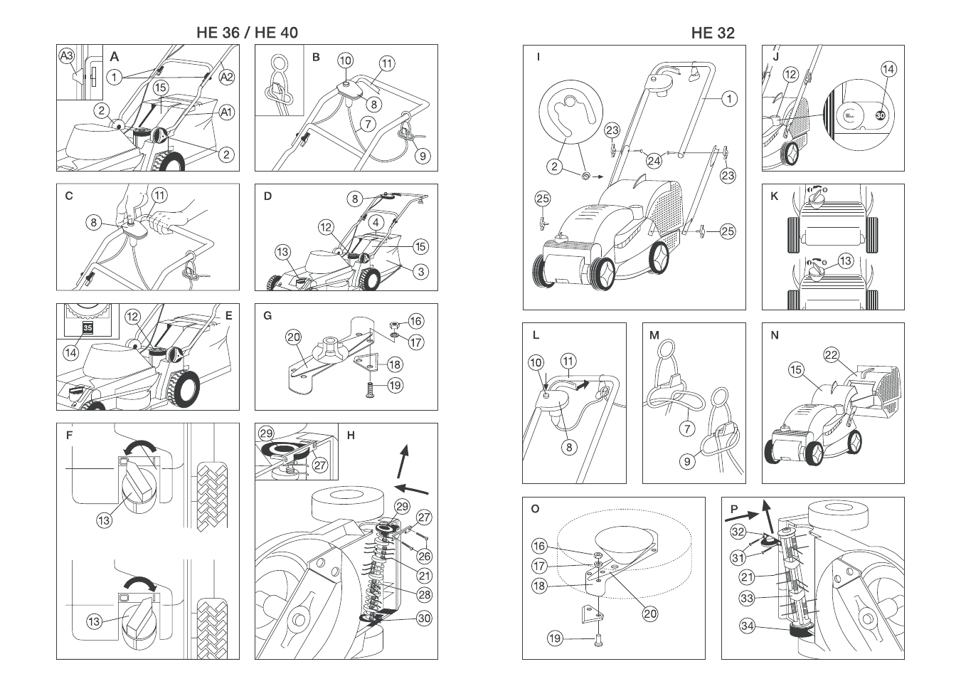 Gardena MulchCut HE HE32 User Manual | Page 3 / 10