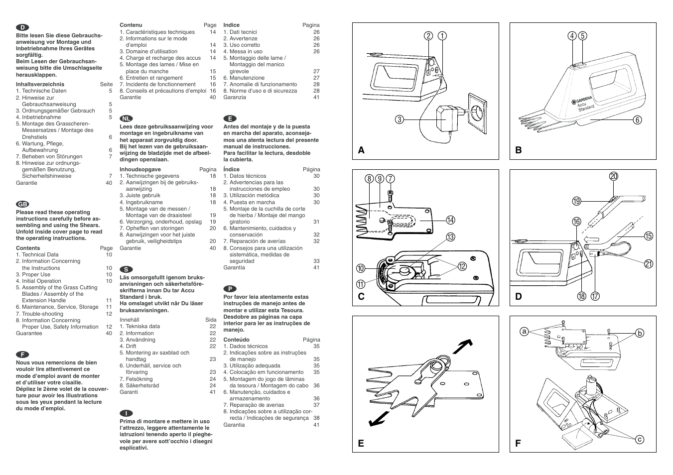 Ab c, Ce b | Gardena 2315 User Manual | Page 2 / 7