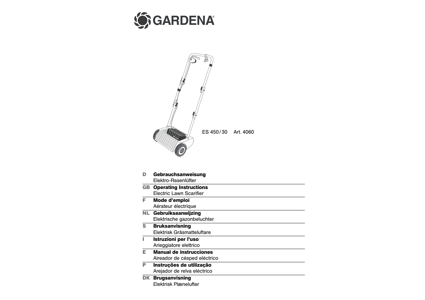 Gardena ES450/30 User Manual | 8 pages