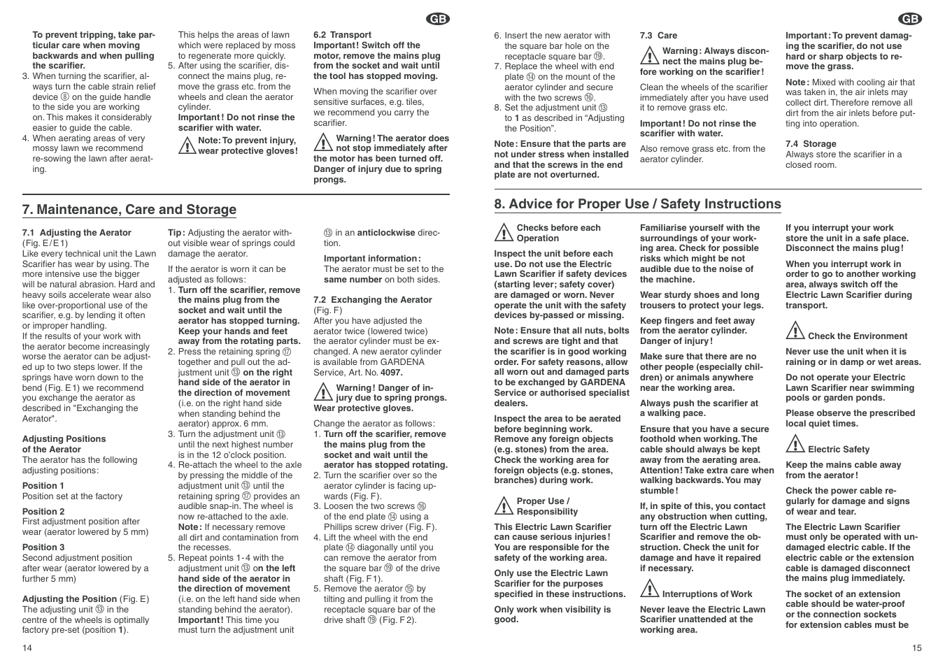 Gardena ES450/30 User Manual | Page 5 / 8