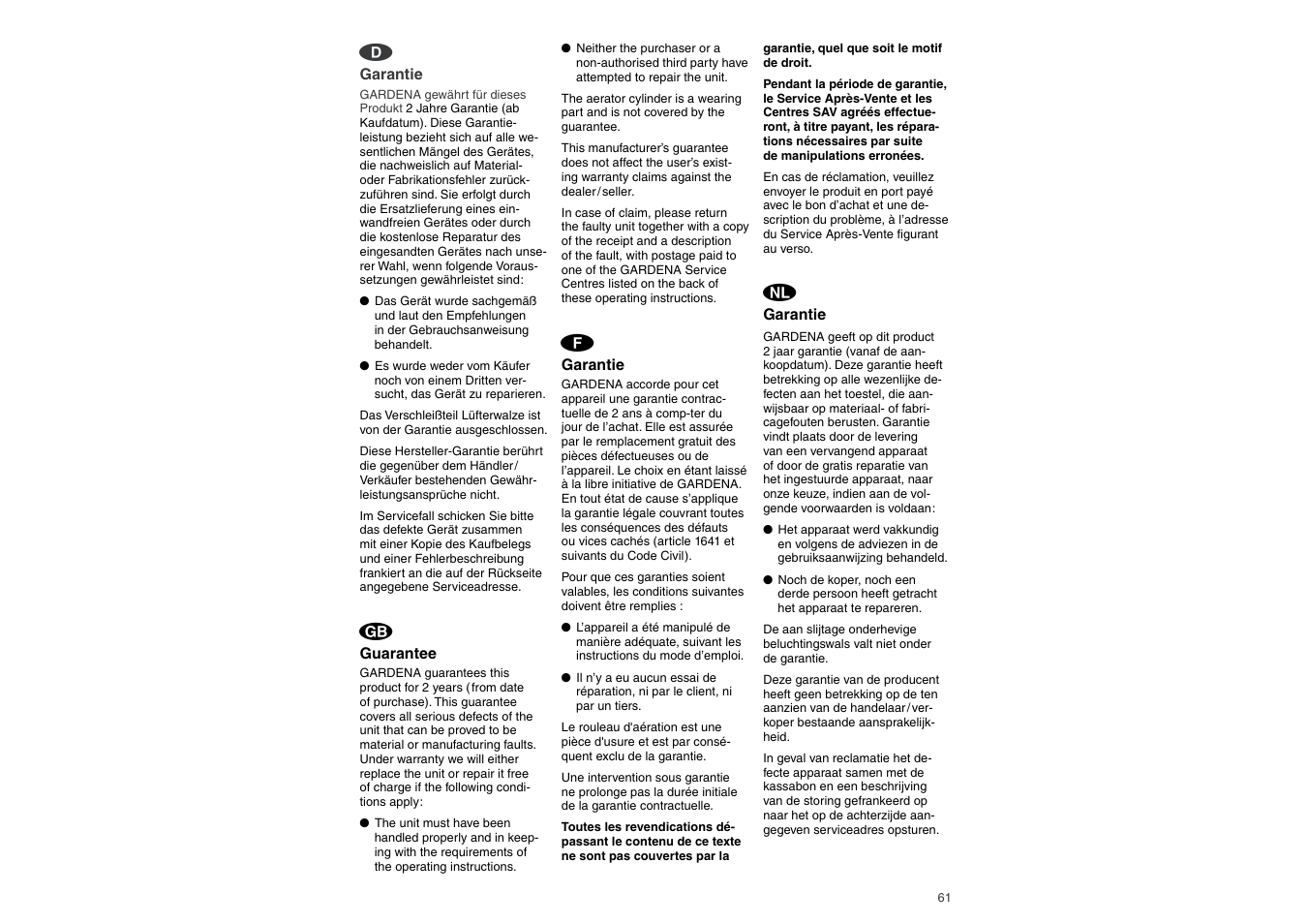 Gardena ES450/30 User Manual | Page 7 / 8