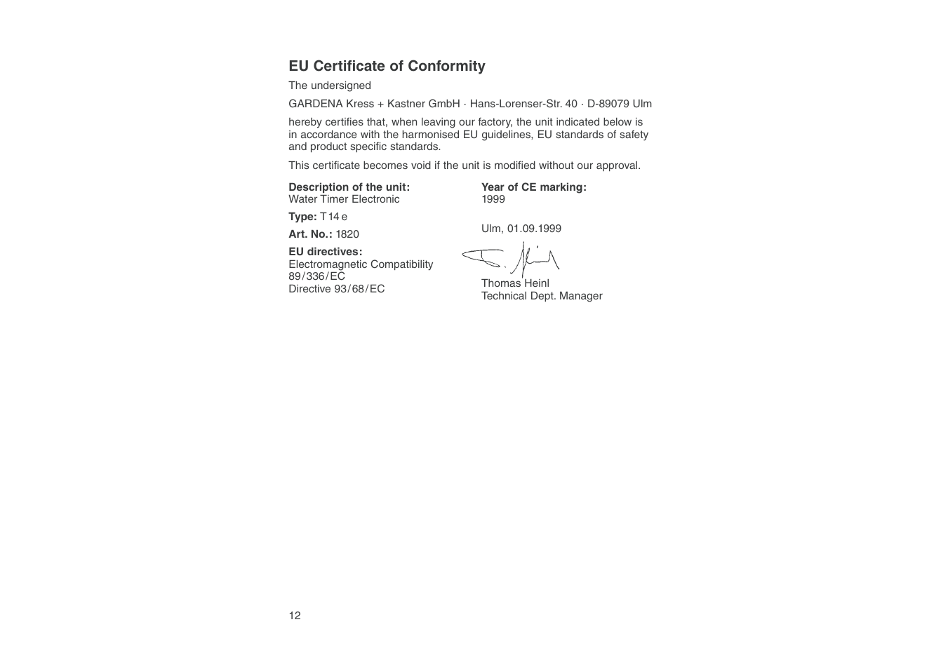 Gardena 1820 User Manual | Page 7 / 9