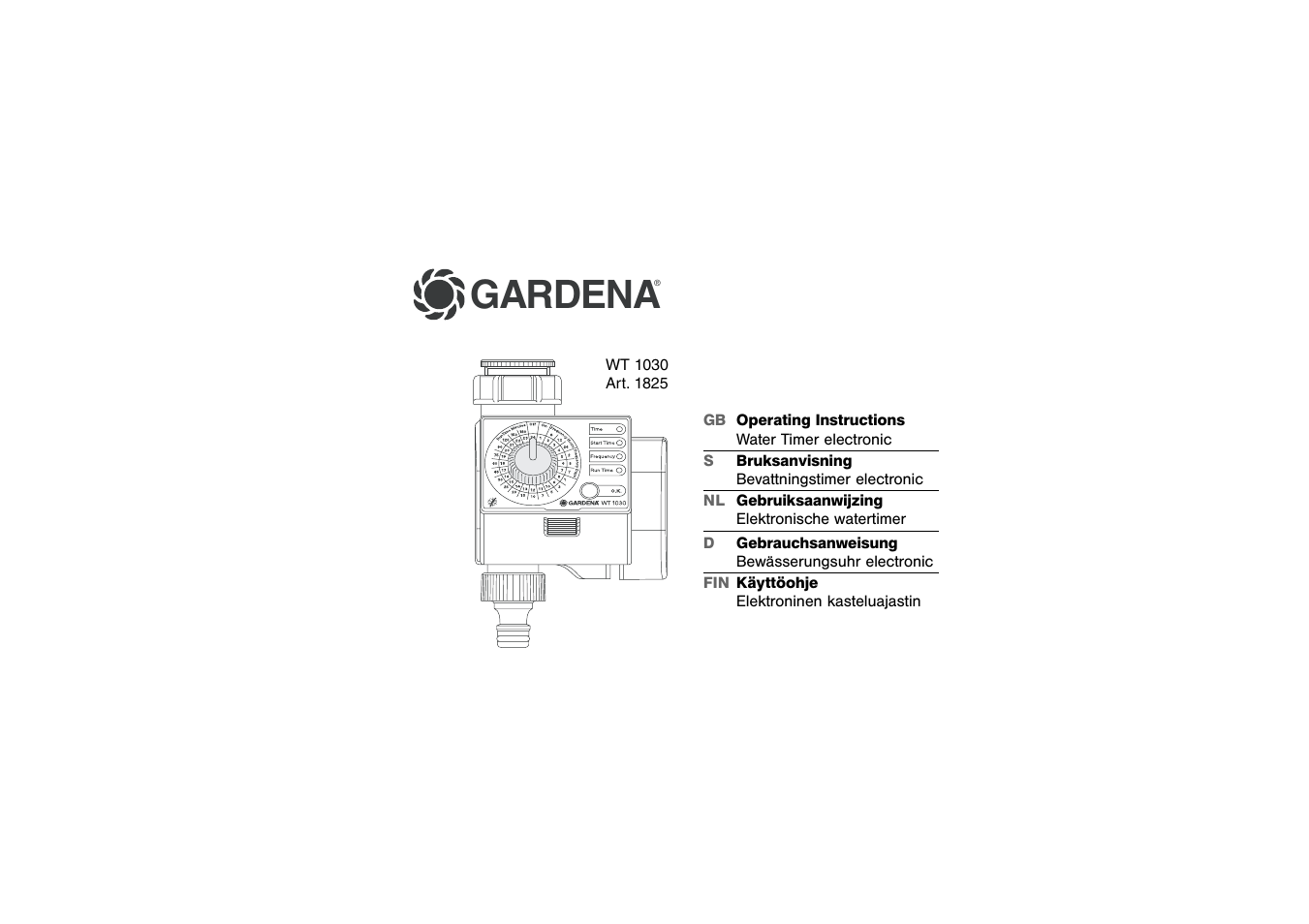 Gardena WT1030 User Manual | 10 pages