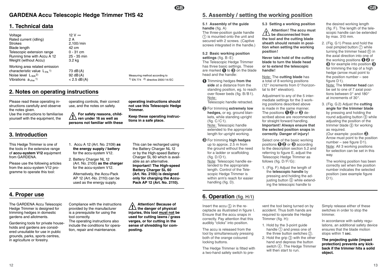 Gardena THS 42 User Manual | Page 5 / 9