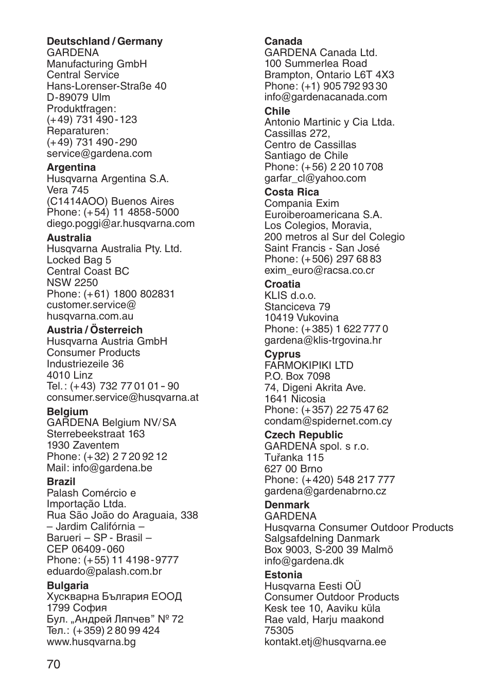 Gardena 1189 User Manual | Page 14 / 16