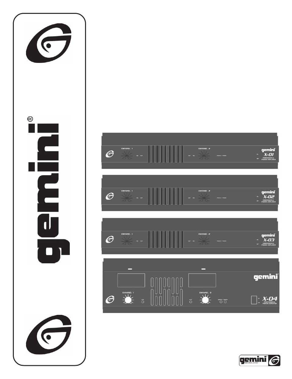 Gemini X-01 User Manual | 16 pages