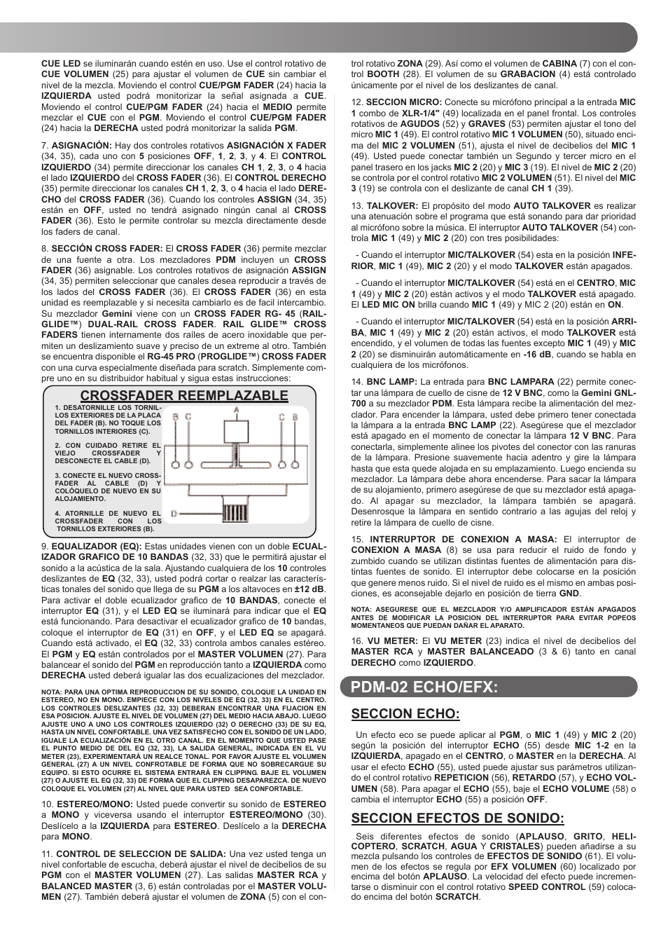 Gemini PDM-01 User Manual | Page 13 / 20