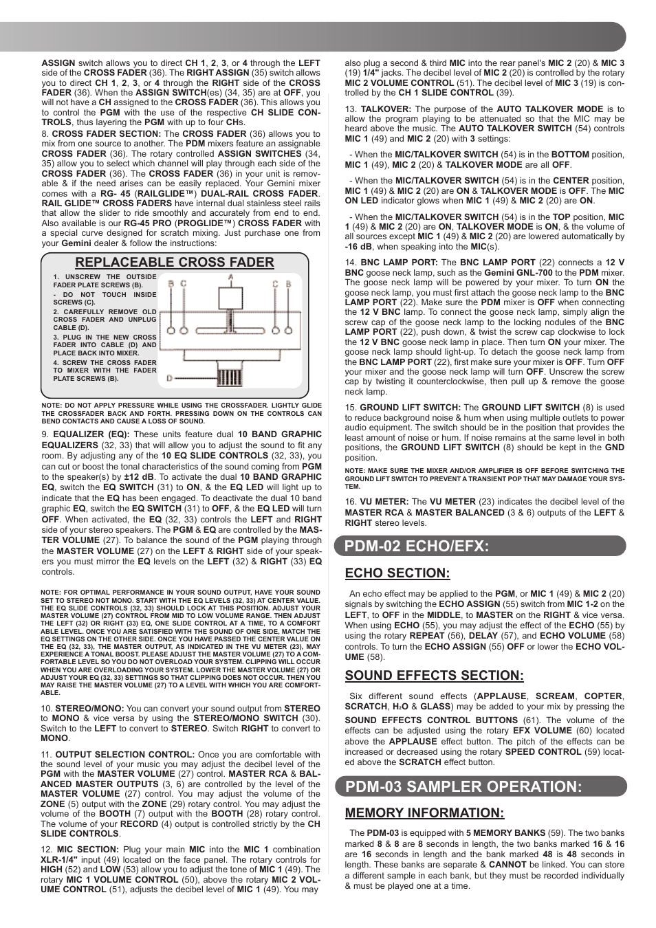 Gemini PDM-01 User Manual | Page 7 / 20