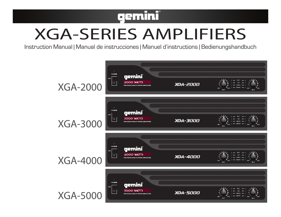 Gemini XGA-5000 User Manual | 23 pages