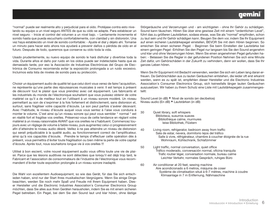 Gemini XGA-5000 User Manual | Page 6 / 23