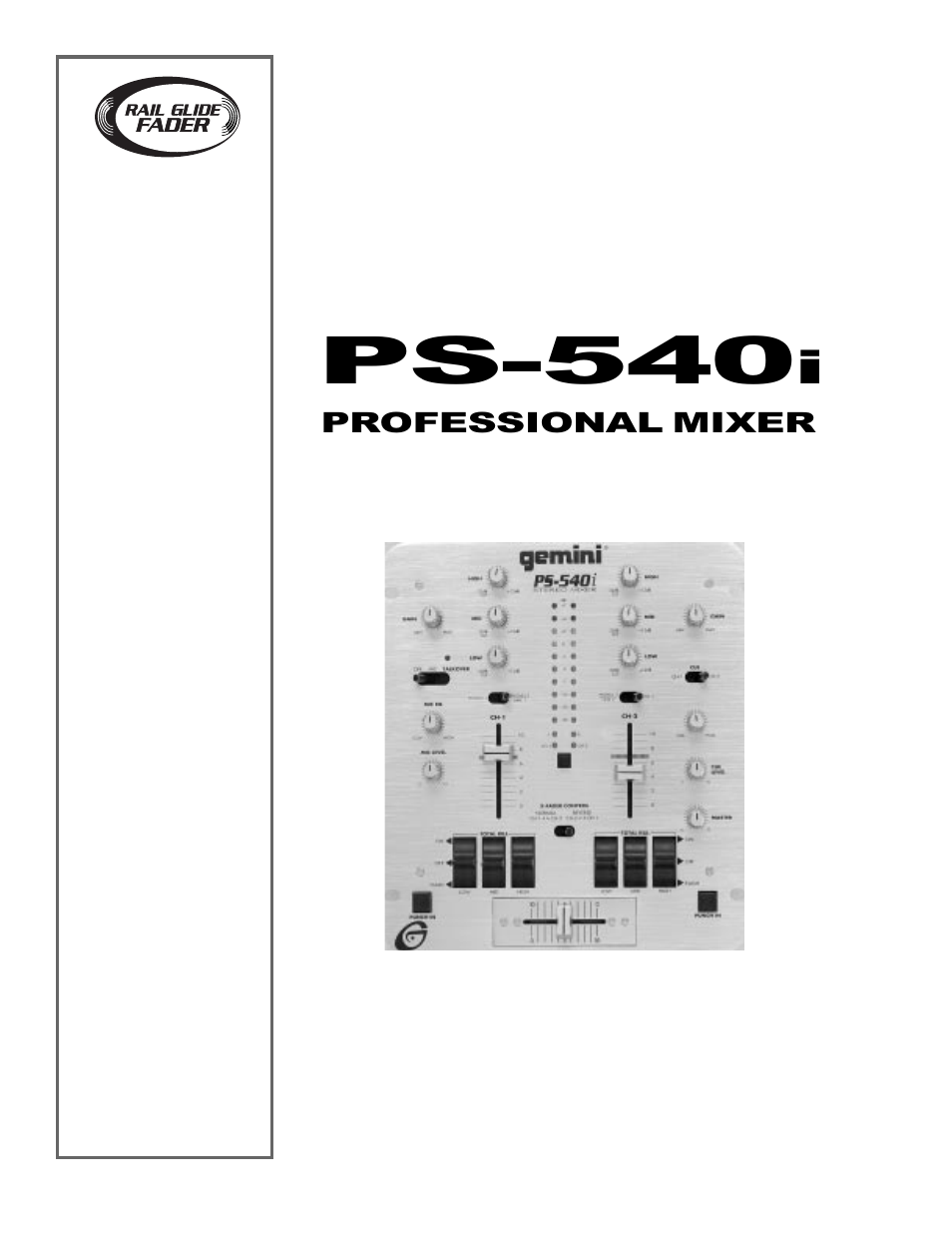 Gemini PS-540i User Manual | 6 pages