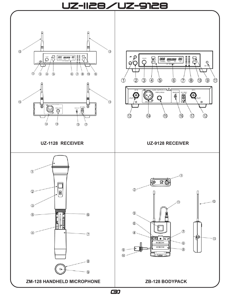 Gemini UZ-1128 User Manual | Page 3 / 16