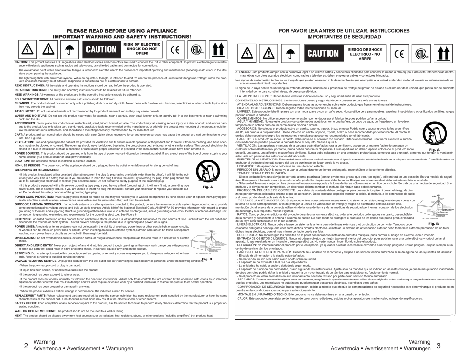 Gemini UHF-216HL User Manual | Page 2 / 21