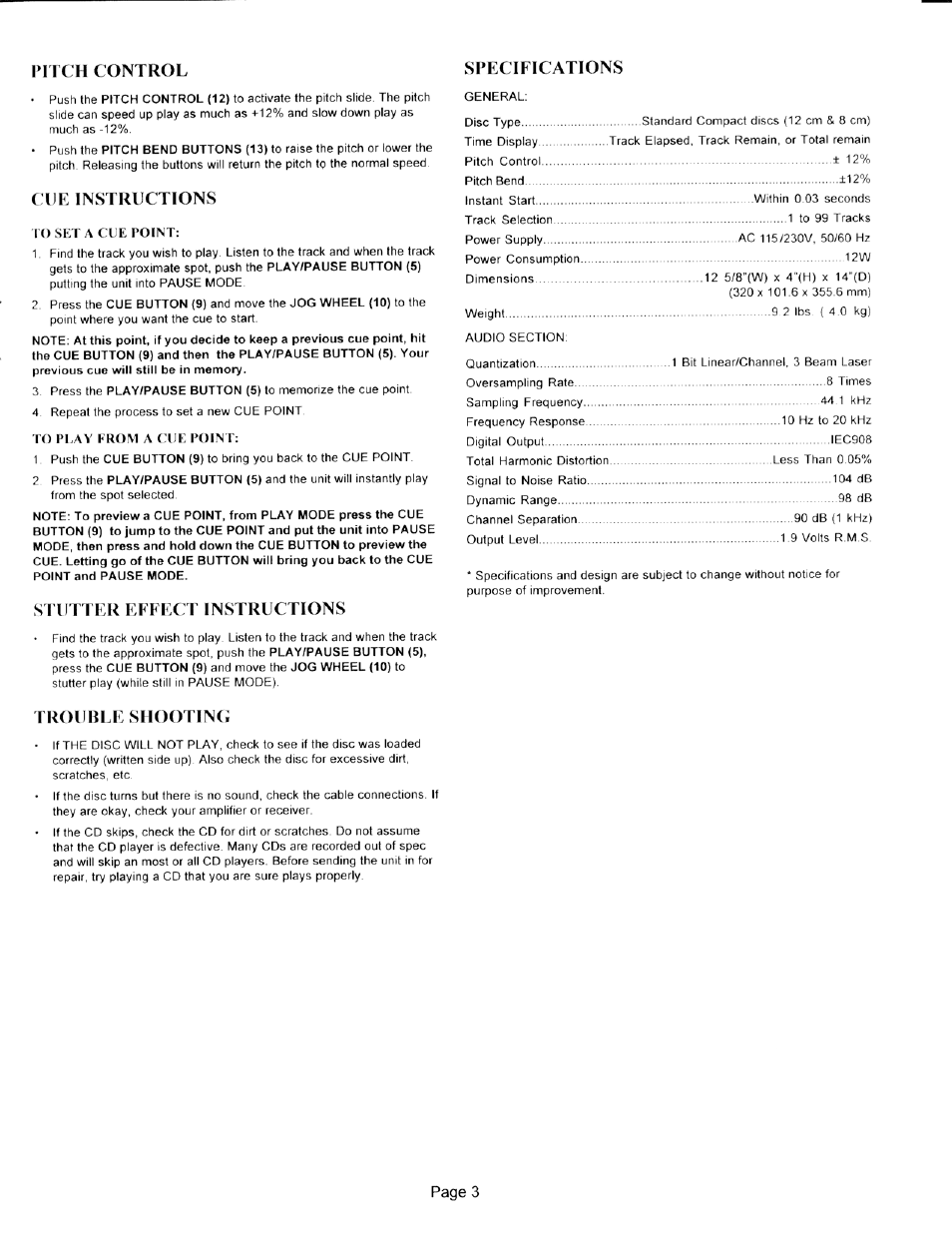 Gemini CDJ-1200 User Manual | Page 4 / 5