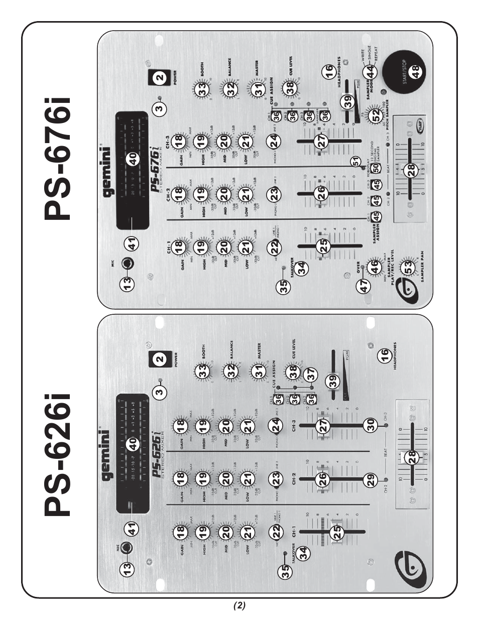 Gemini PS-676i User Manual | Page 2 / 12
