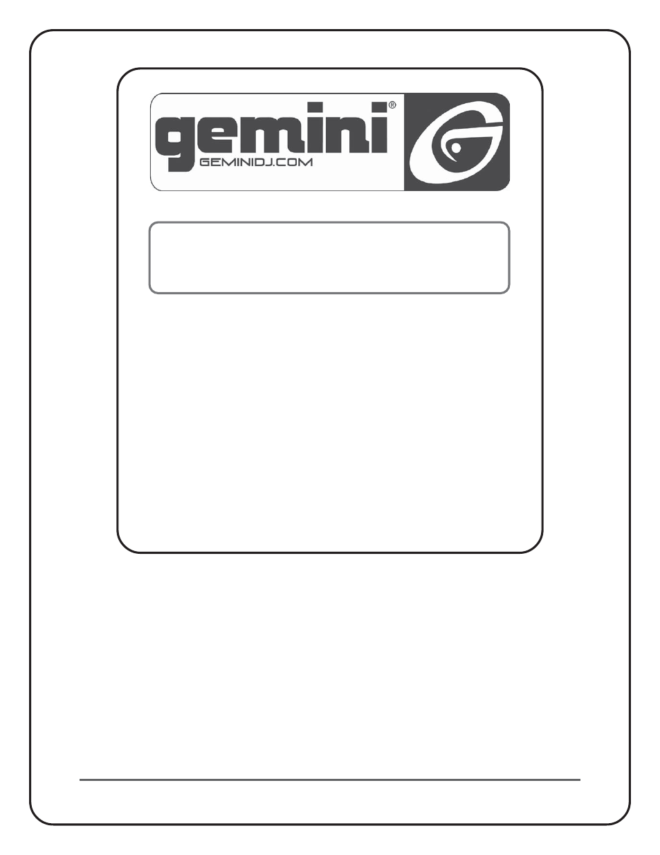 Gemini SA-2400 User Manual | Page 20 / 20