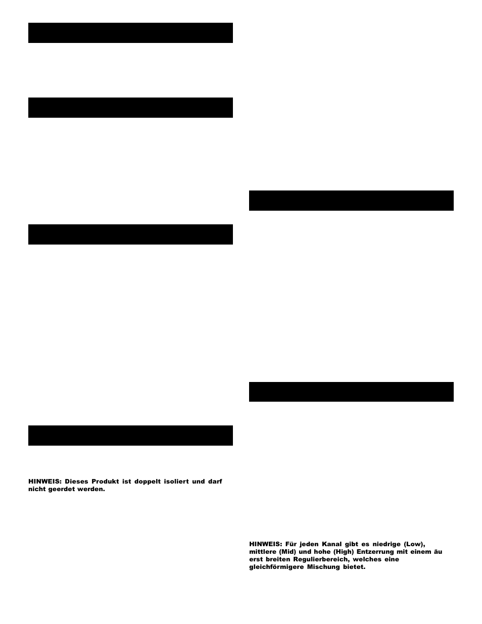 Einführung, Eigenschaften, Vorsichtsmaßnahmen | Anschlüsse, Benutzung des masse-trennschalters, Bedienung | Gemini PS-626 PRO2 User Manual | Page 6 / 14