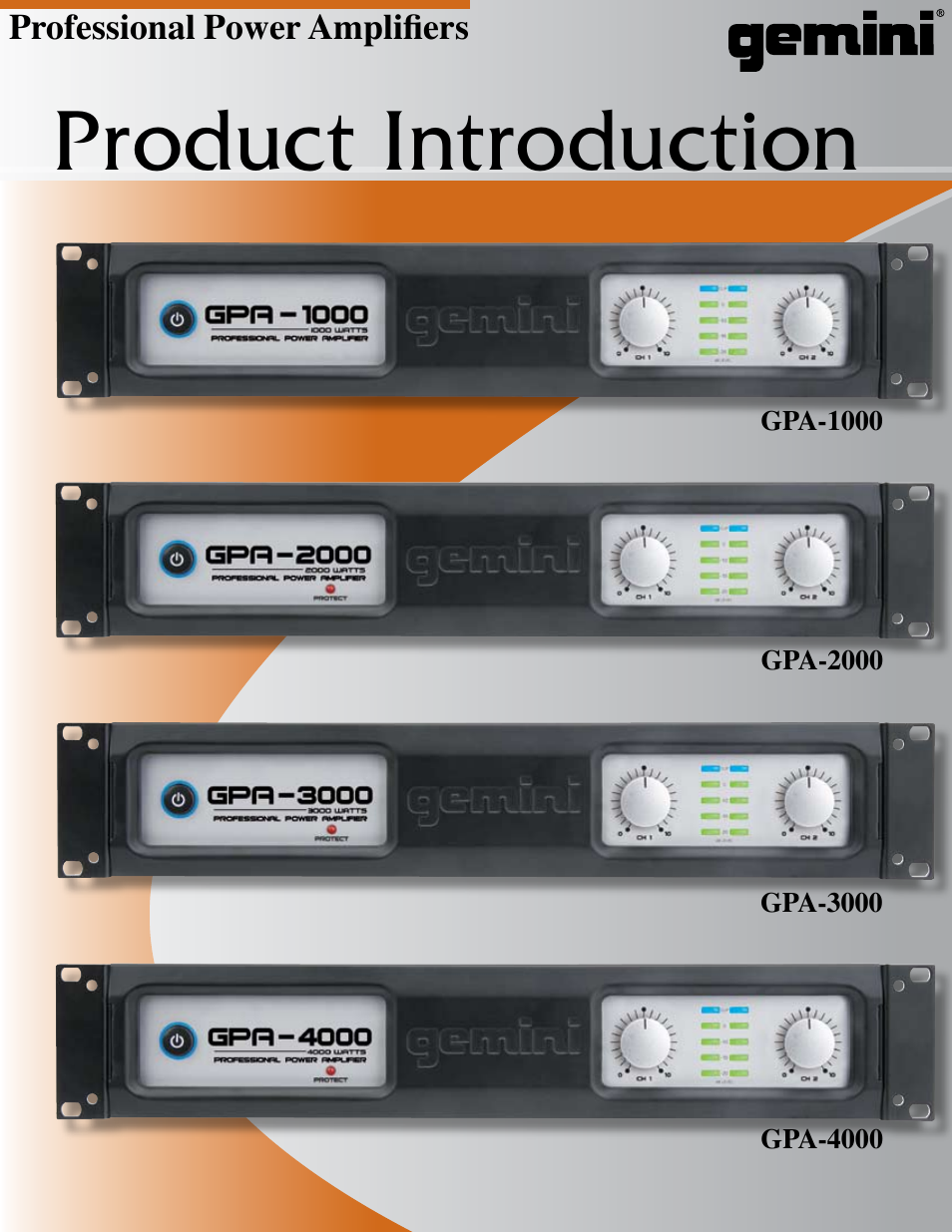 Gemini GPA-1000 User Manual | 2 pages