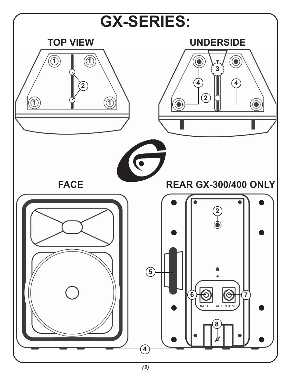 Gx-series | Gemini GX-350 User Manual | Page 2 / 12