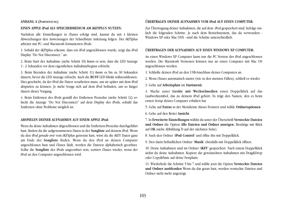 Gemini iKEYplus User Manual | Page 103 / 109