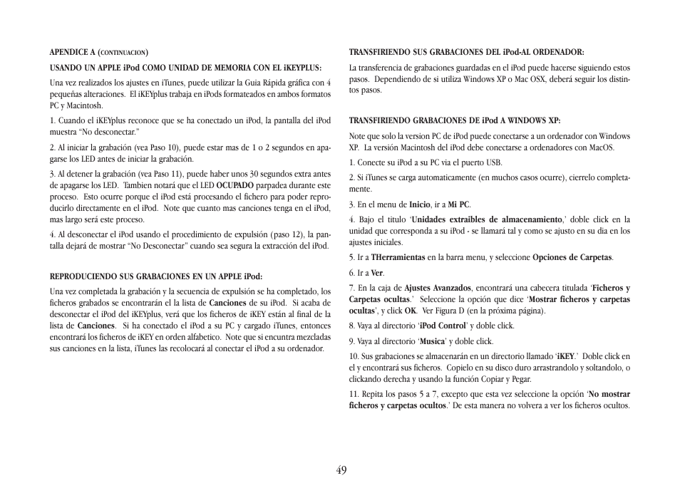 Gemini iKEYplus User Manual | Page 49 / 109