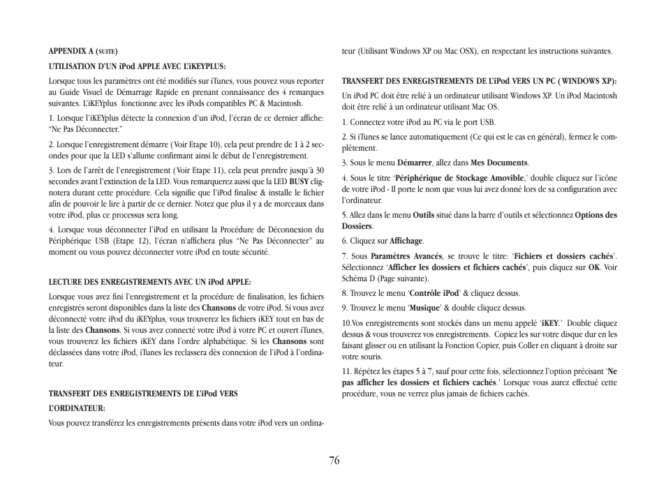 Gemini iKEYplus User Manual | Page 76 / 109