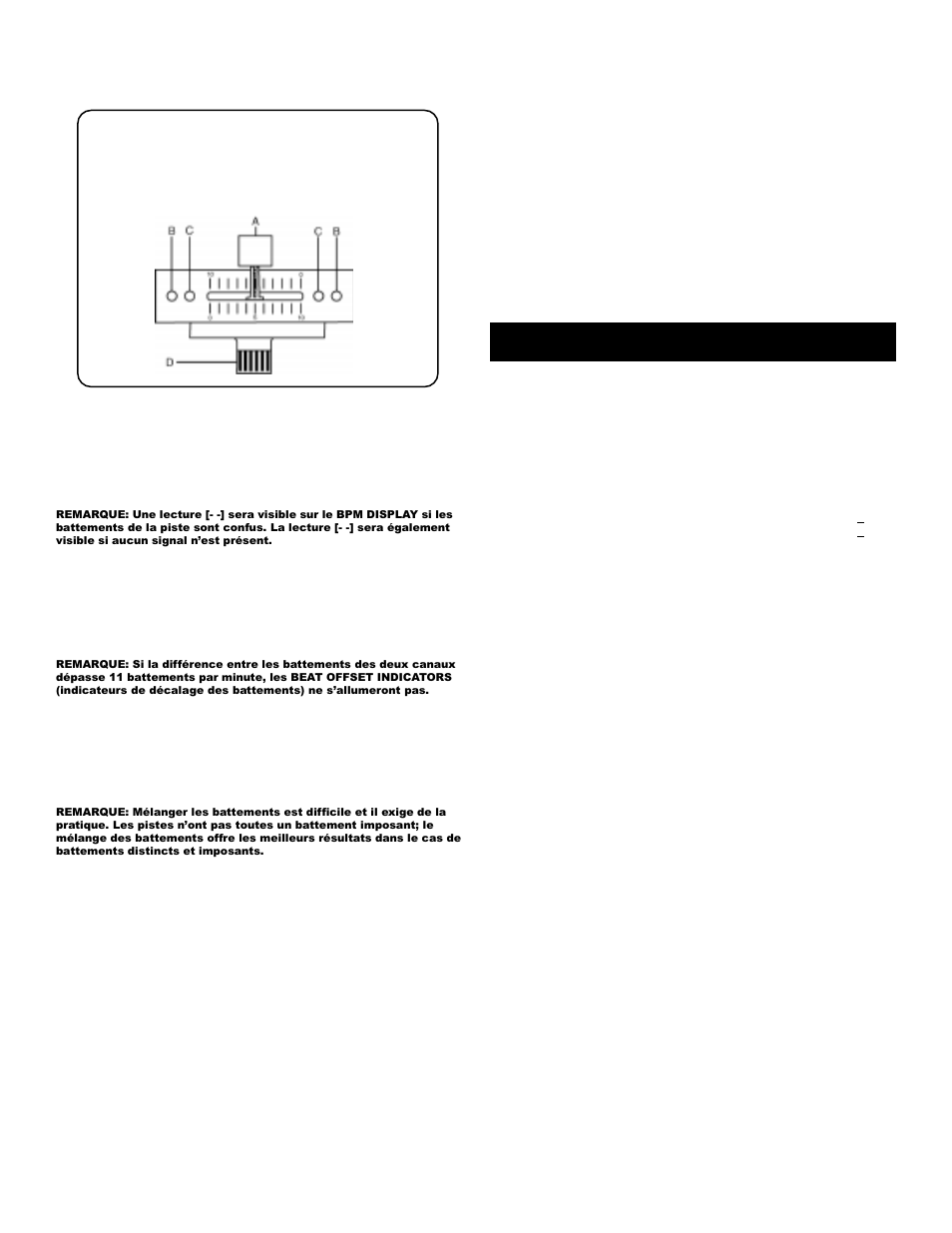 Caractéristiques techniques | Gemini BPM1000 User Manual | Page 10 / 13
