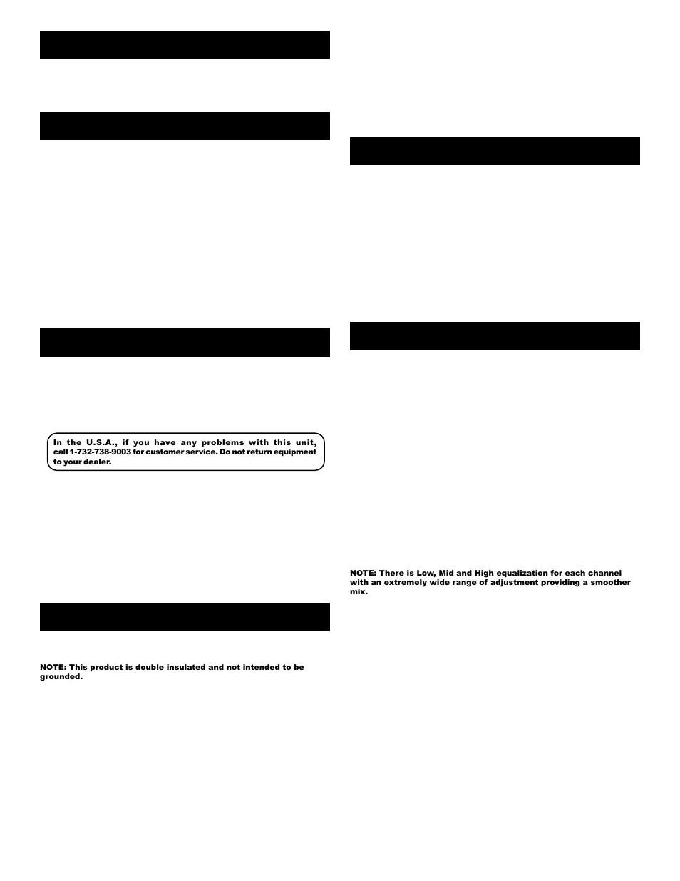 Introduction, Features, Cautions | Connections, Using the ground lift switch, Operation | Gemini BPM1000 User Manual | Page 3 / 13