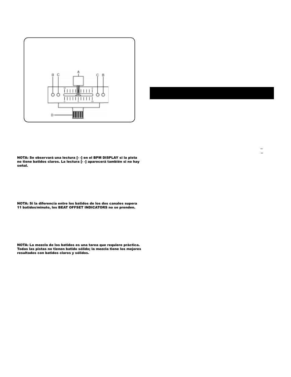 Especificaciones técnicas | Gemini BPM1000 User Manual | Page 8 / 13