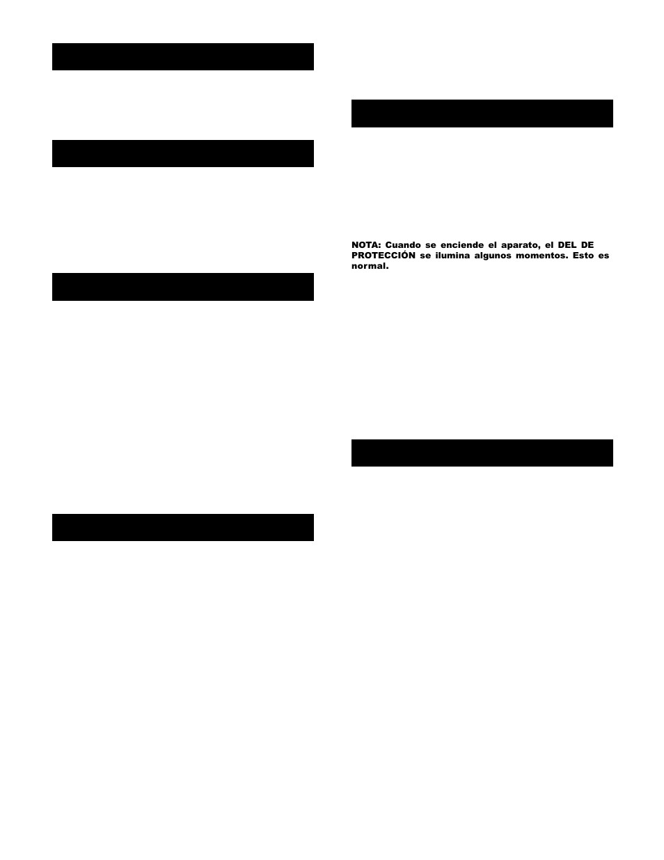 Introducción, Características, Advertencias | Conexiones, Operación, Especificaciones | Gemini P-801 User Manual | Page 5 / 8