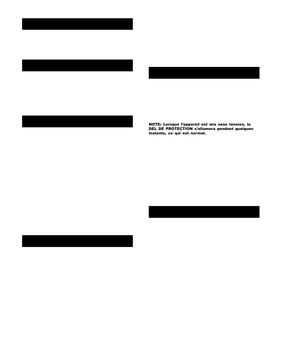 Introduction, Caractéristiques, Avertissements | Connexions, Exploitation, Spéfications | Gemini P-801 User Manual | Page 6 / 8
