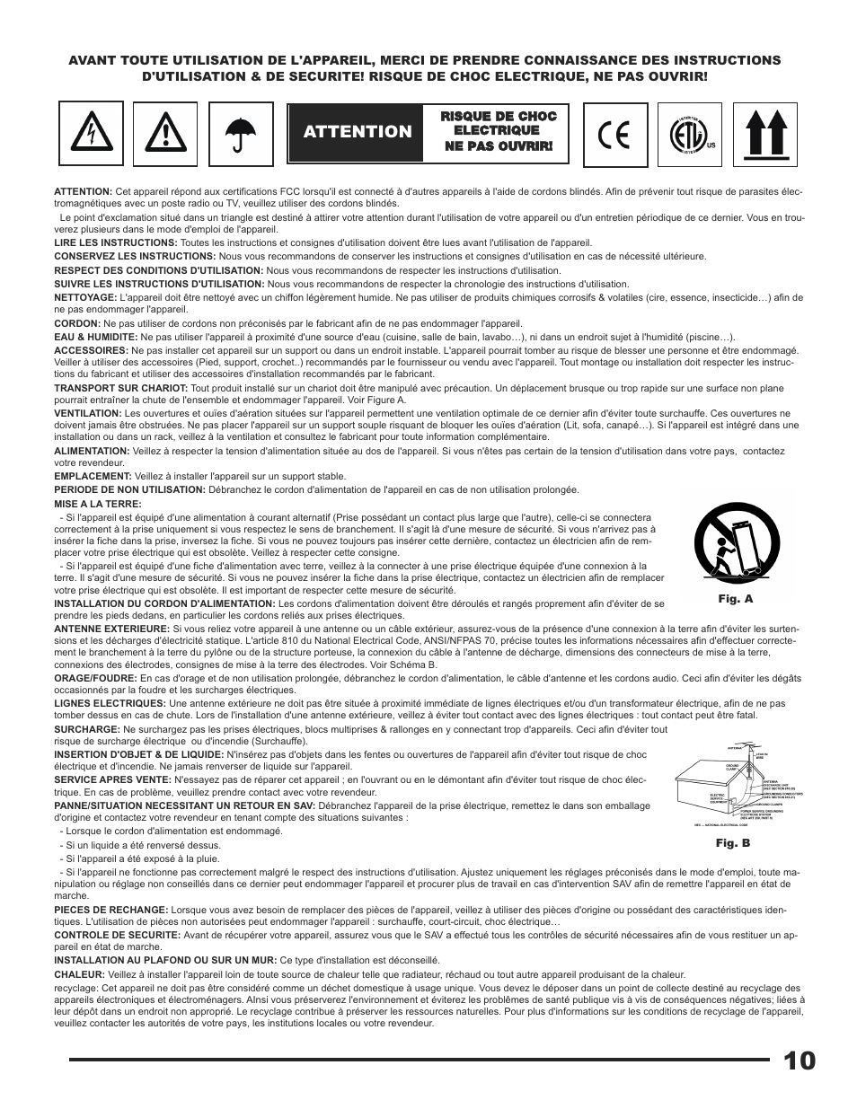 Cdx-1250 manual french.qxp_layout 1, Attention | Gemini CDX-1250 User Manual | Page 10 / 19