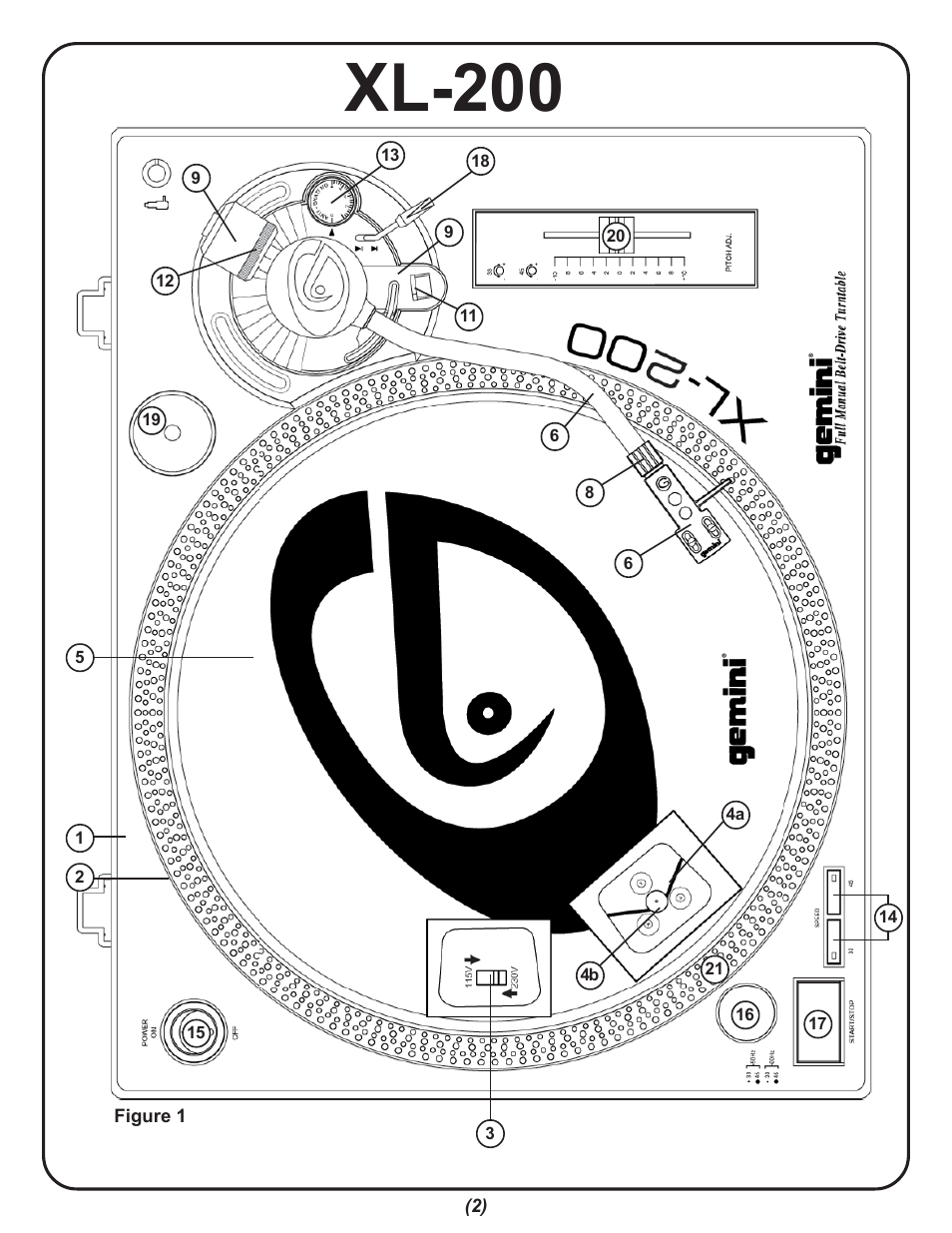 Xl-200 | Gemini XL-200 User Manual | Page 2 / 12