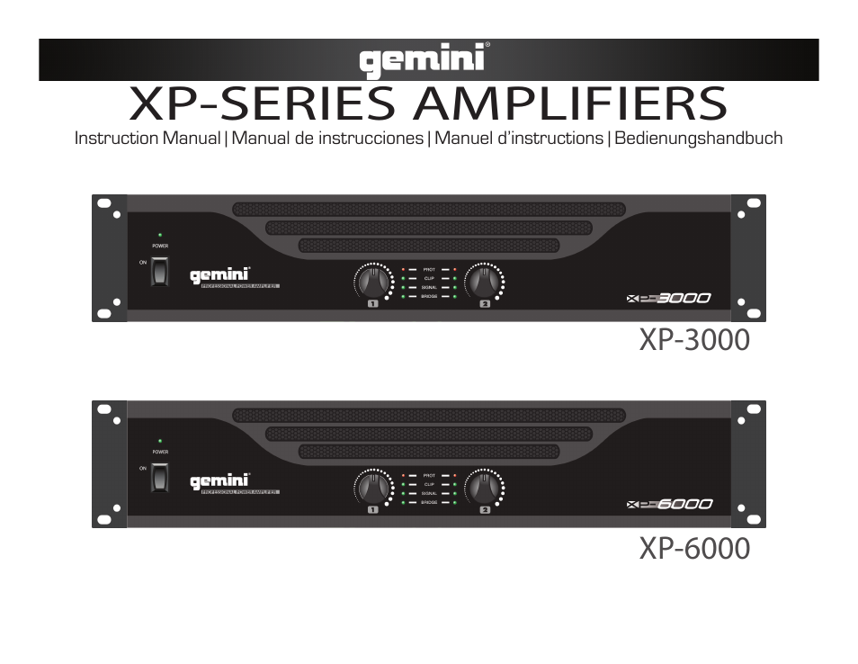 Gemini XP-3000 User Manual | 23 pages