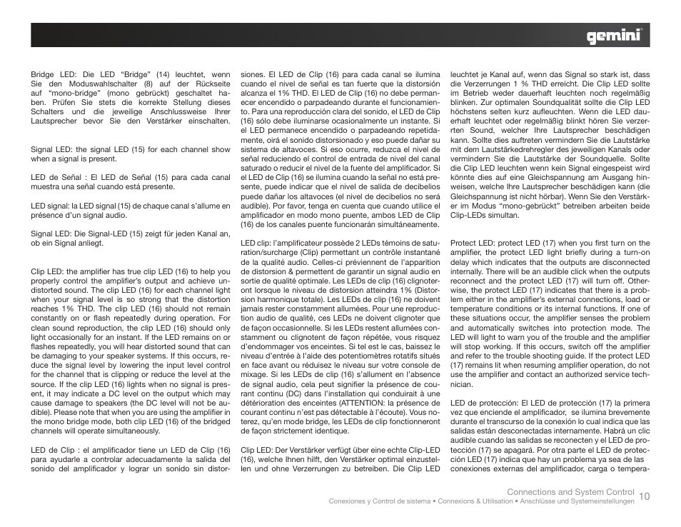 Gemini XP-3000 User Manual | Page 10 / 23
