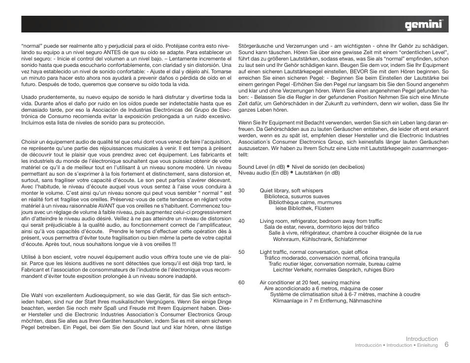 Gemini XP-3000 User Manual | Page 6 / 23