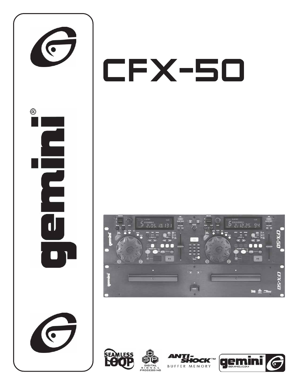 Gemini CFX-50 User Manual | 20 pages