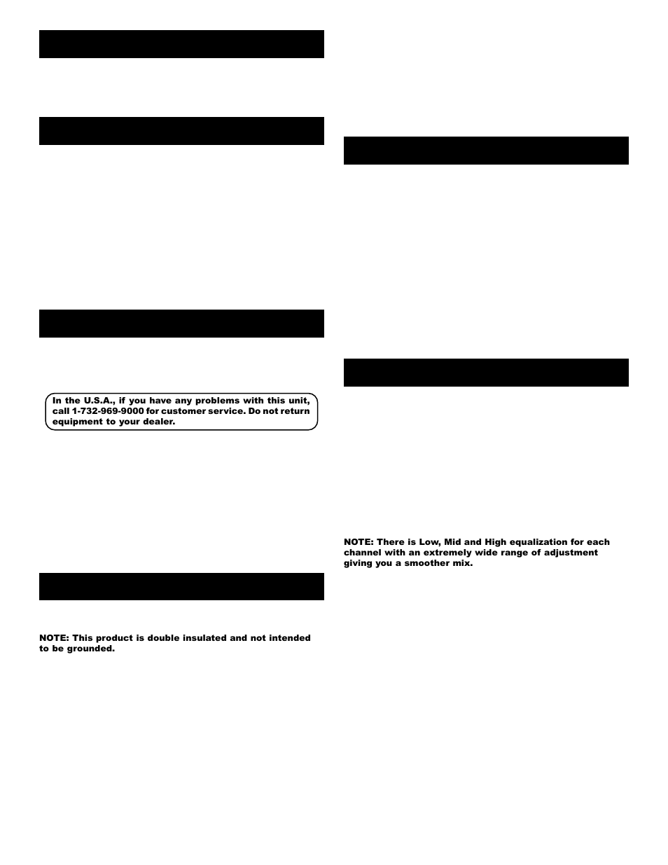 Introduction, Features, Cautions | Connections, Using the ground lift switch, Operation | Gemini BPM-250 User Manual | Page 4 / 6