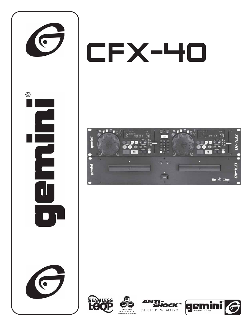 Gemini CFX-40 User Manual | 20 pages