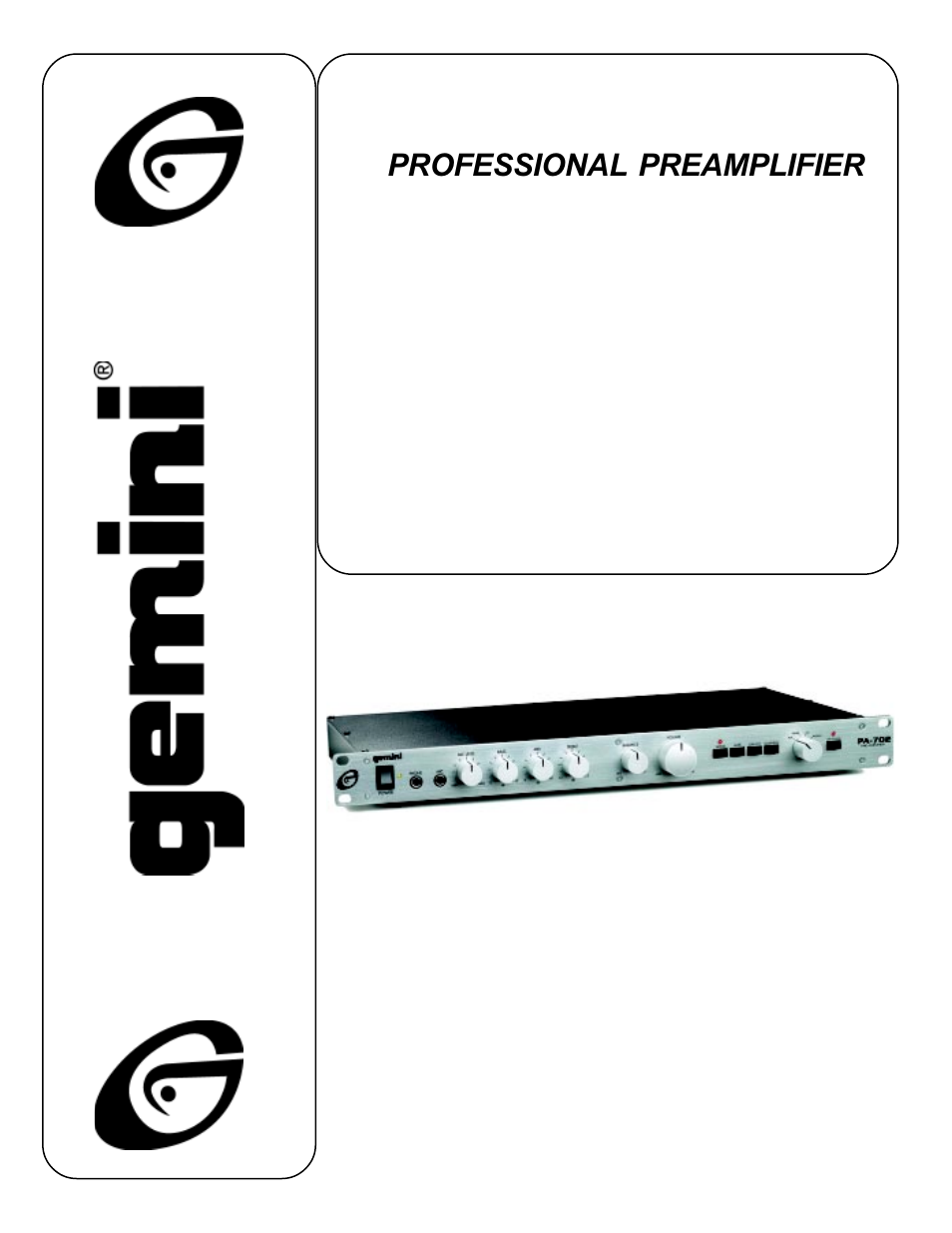 Gemini PA-702 User Manual | 8 pages