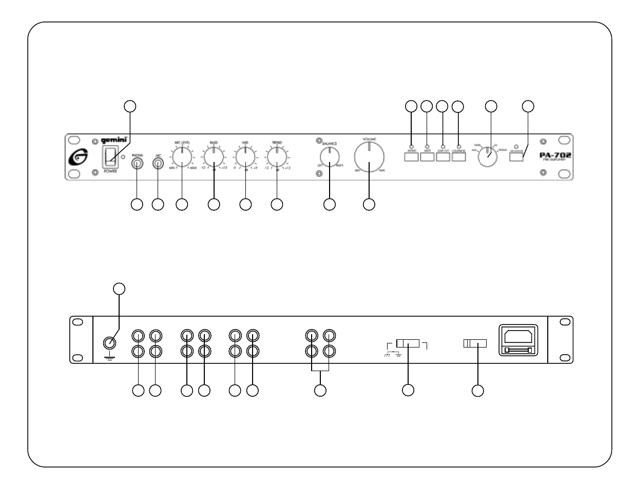 Gemini PA-702 User Manual | Page 2 / 8
