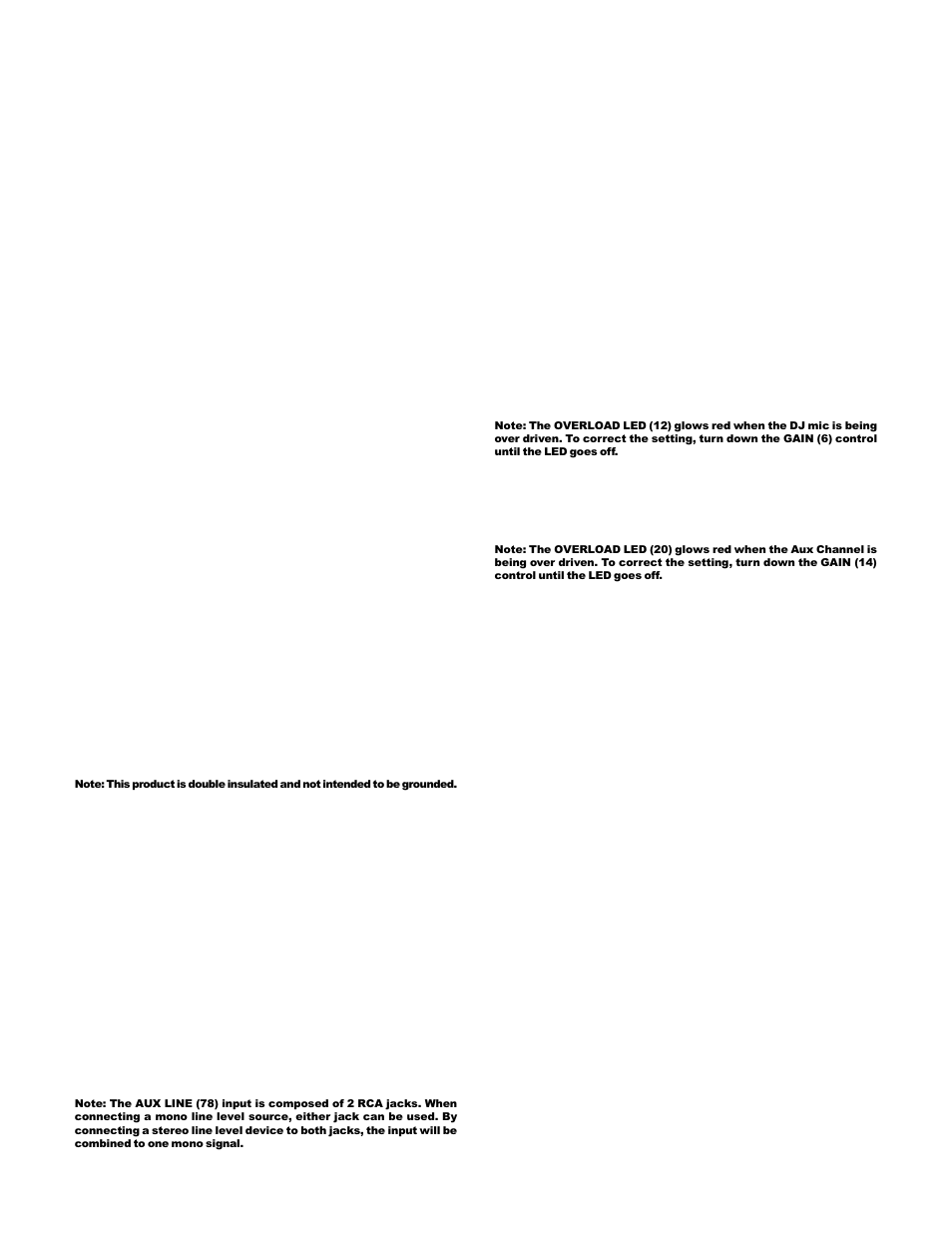 Introduction, Features, Words to the wise | Cautions, Connections, Operation | Gemini PS-924 User Manual | Page 4 / 7