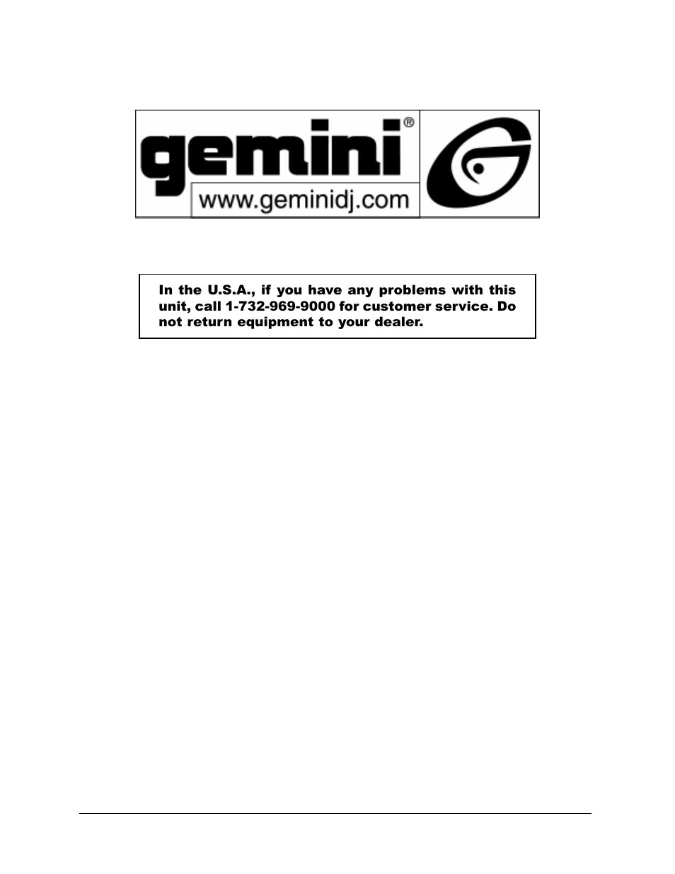 Gemini PS-924 User Manual | Page 7 / 7