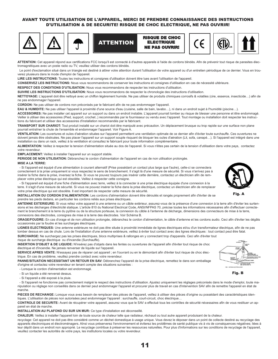 Cdj-600 manual french.qxp_layout 1, Attention | Gemini CDJ-600 User Manual | Page 11 / 20