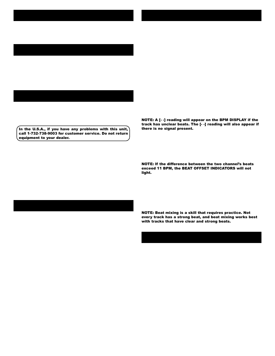 Introduction, Features, Cautions | Connections, Operation, Specifications | Gemini BPM-1 User Manual | Page 3 / 8
