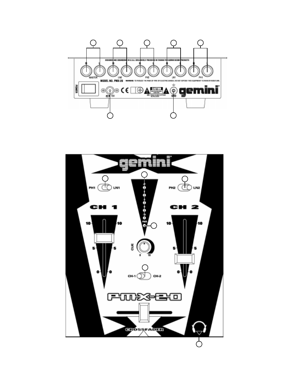 Gemini PMX-20 User Manual | Page 2 / 8