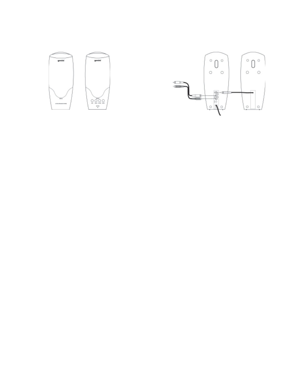 Pm-100 aktives lautsprechersystem, Einleitung, Leistungsmerkmale | Vorsichtsmassnahmen, Anschlüsse, Betrieb, Technische daten | Gemini PM-100 User Manual | Page 3 / 8