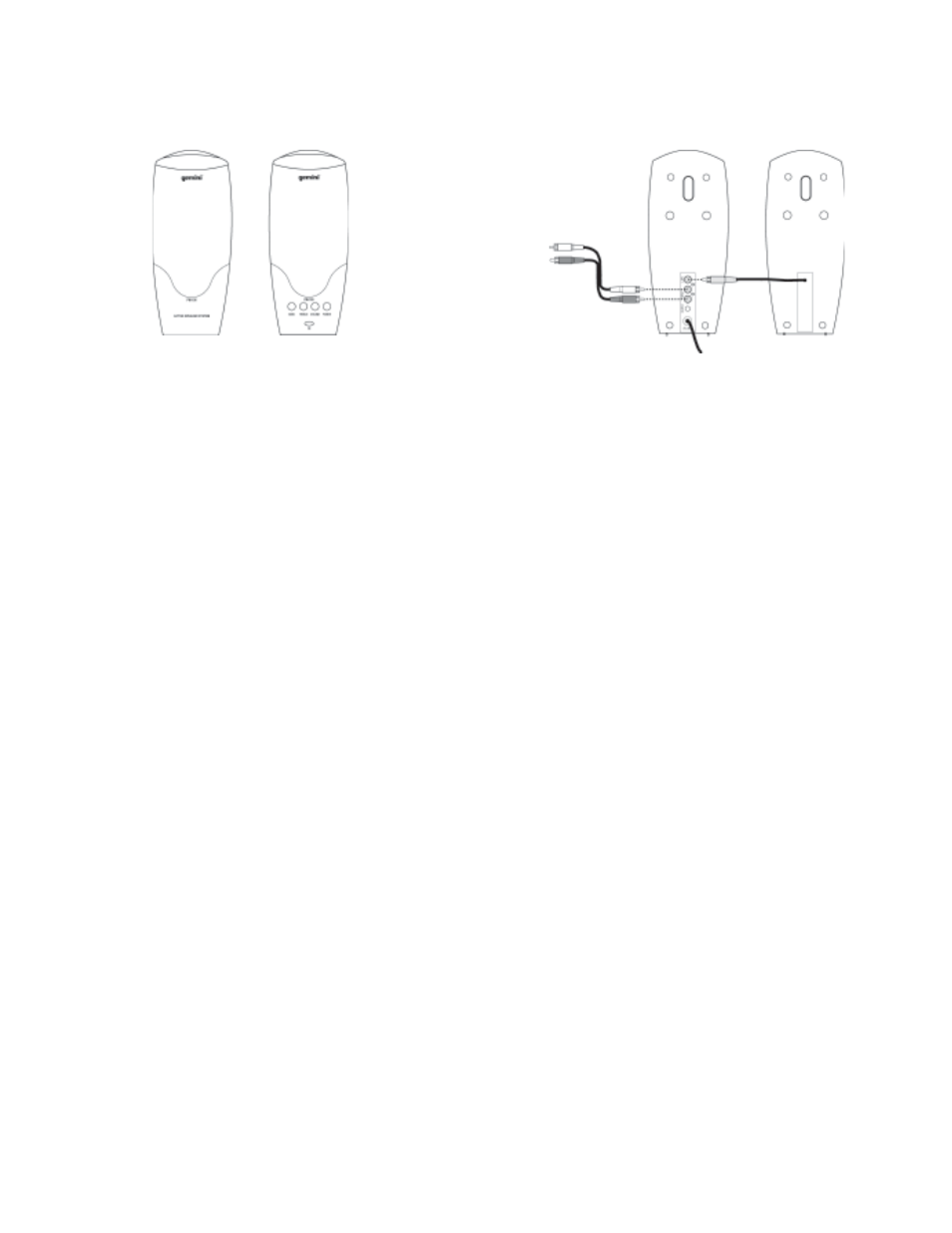 Pm-100 sistema di altoparlanti, Introduzione, Caratteristiche | Precauzioni, Connessioni, Funzionamento, Specifiche | Gemini PM-100 User Manual | Page 6 / 8