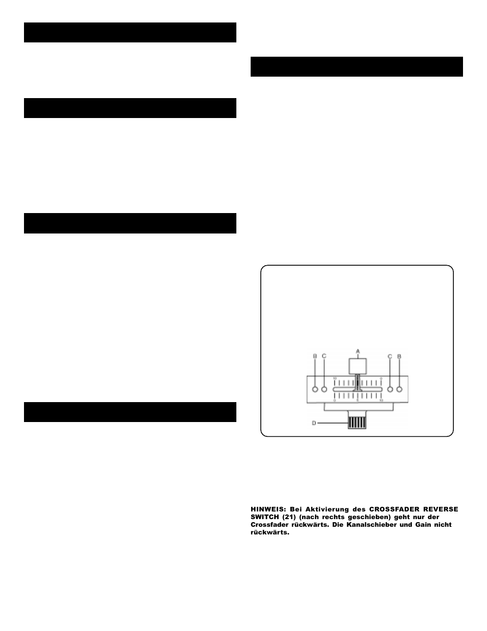 Einleitung, Funktionen, Vorsichtsmaßnahmen | Anschlüsse, Bedienung | Gemini Mixer User Manual | Page 5 / 13